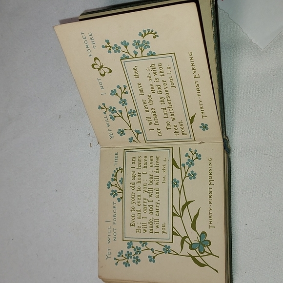 Vintage Mini Bible Forget Me Nots of Divine Promises - Picture 6 of 10